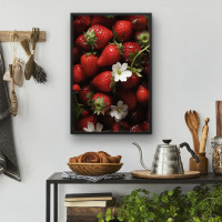 Quadro Decorativo Morangos