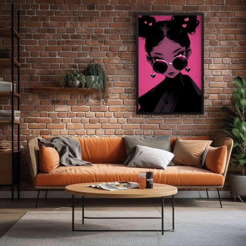 Quadro Decorativo Pink Girl