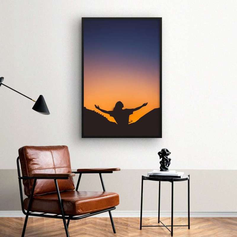 Quadro Decorativo Sentindo o Entardecer