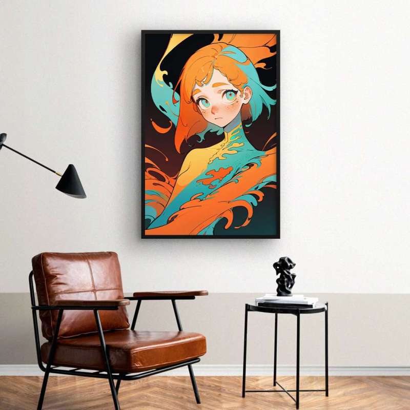 Quadro Decorativo Menina Fênix