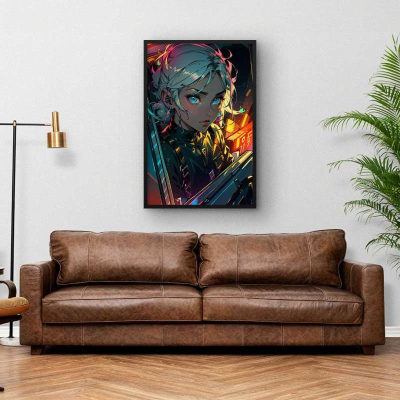 Quadro Decorativo Anime Cyberpunk