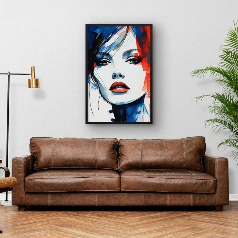 Quadro Decorativo Red & Blue