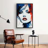 Quadro Decorativo Red & Blue