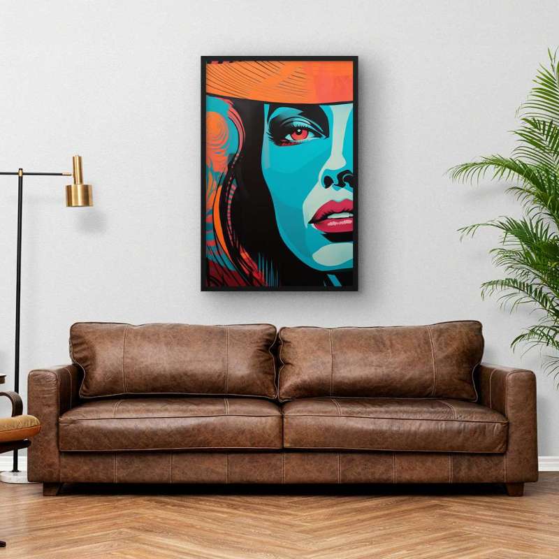 Quadro Decorativo Blue Woman