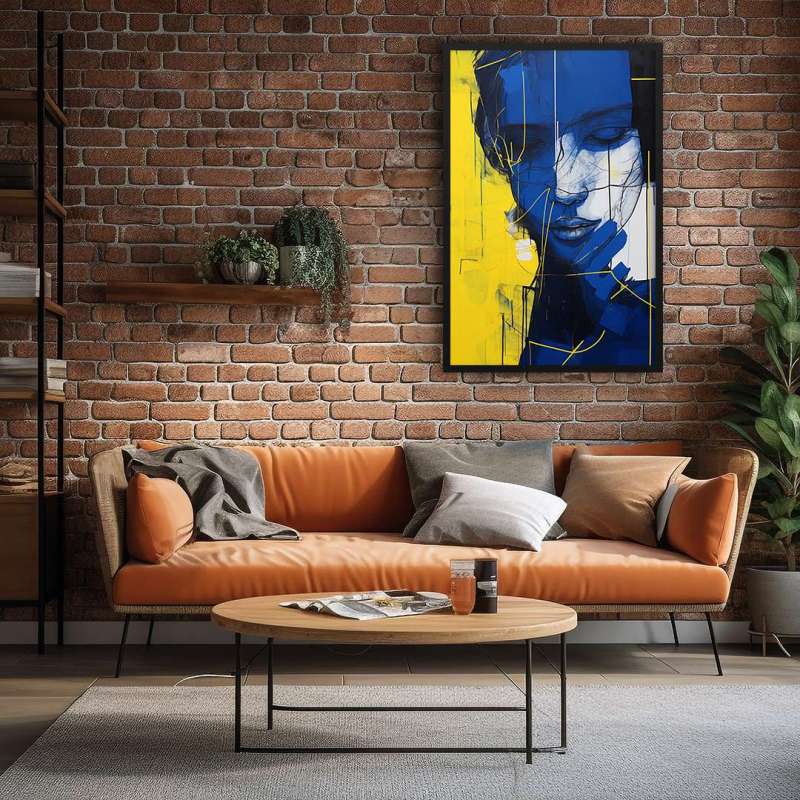 Quadro Decorativo Blue Face