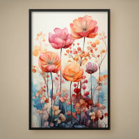 Quadro Decorativo Flores Smile