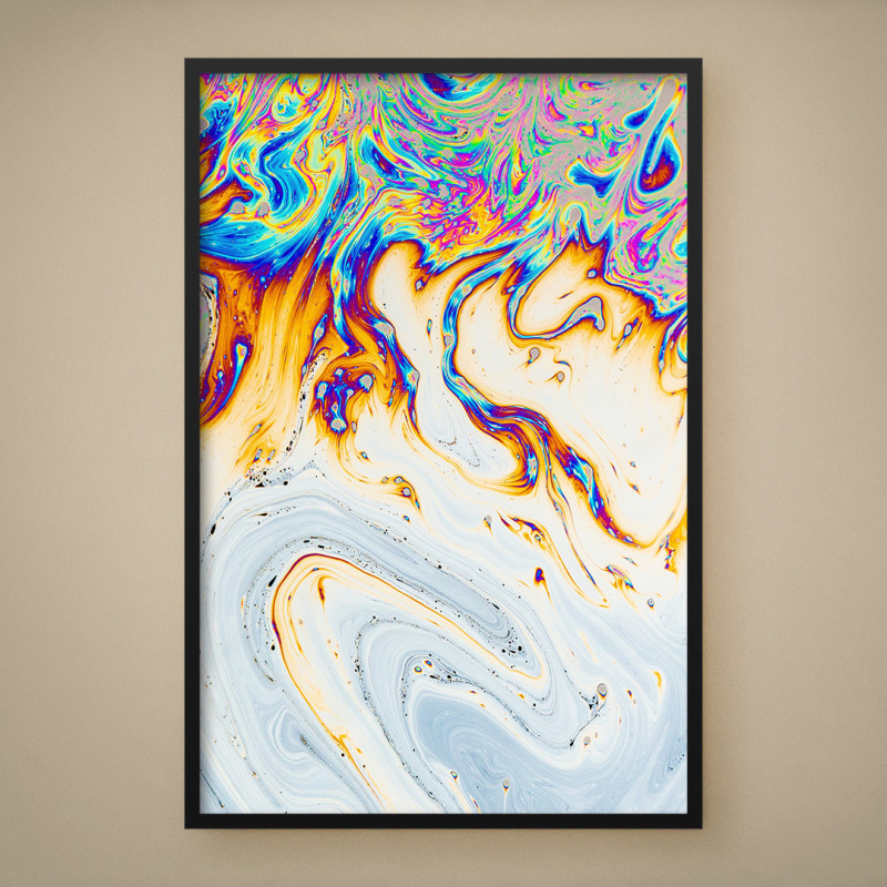 Quadro Decorativo Abstrato Soap Bubble