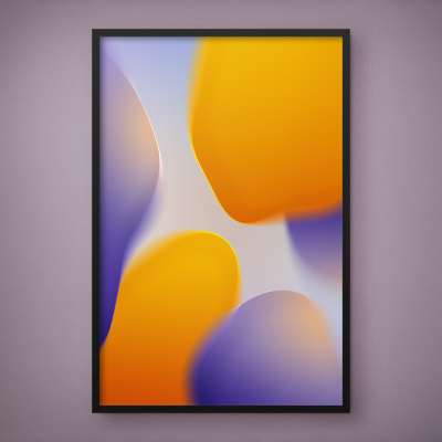 Quadro Decorativo Abstrato Gradiente Suave