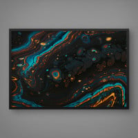 Quadro Decorativo Abstrato Shining Lava