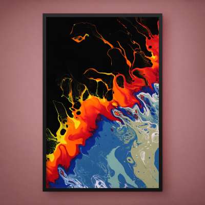 Quadro Decorativo Abstrato Pour Art X