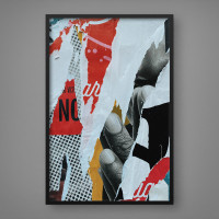 Quadro Decorativo Colagem Pop