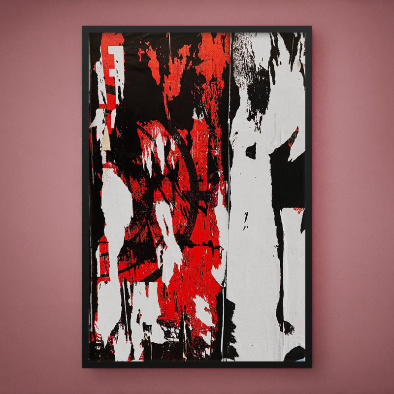 Quadro Decorativo Colagem Abstrata