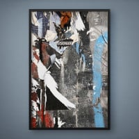 Quadro Decorativo Colagem Abstrata I