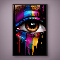 Quadro Decorativo Mulher Pop Art