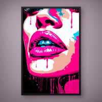 Quadro Decorativo Mulher Pop Art I