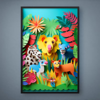 Quadro Decorativo Infantil Hi, Dog!