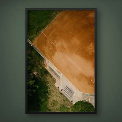 Quadro Decorativo Campo de Beisebol