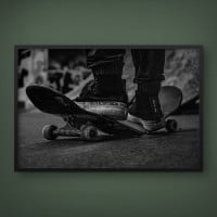 Quadro Decorativo Skate nas Ruas