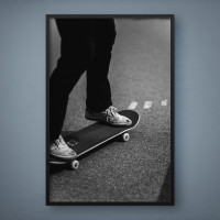 Quadro Decorativo Skate nas Ruas