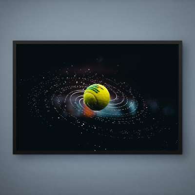 Quadro Decorativo Bola em Movimento