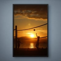 Quadro Decorativo Rede na Praia