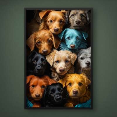 Quadro Decorativo Puppies