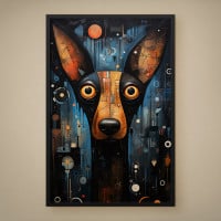 Quadro Decorativo Pinscher Robótico