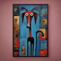 Quadro Decorativo Pinscher Robótico