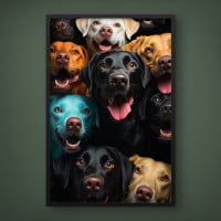 Quadro Decorativo Caricatura Dog