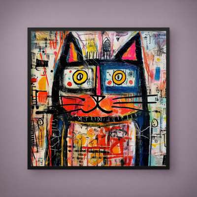 Quadro Decorativo Street Cat