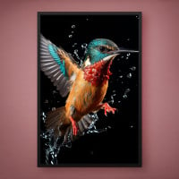 Quadro Decorativo Close na Coruja