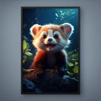 Quadro Decorativo Panda Gangster