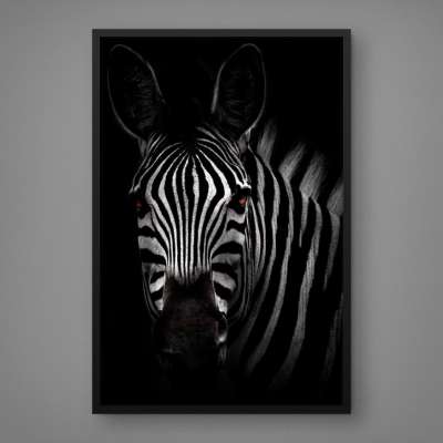 Quadro Decorativo Zebra nas Sombras