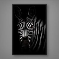 Quadro Decorativo Close na Zebra