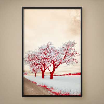 Quadro Decorativo Red&White