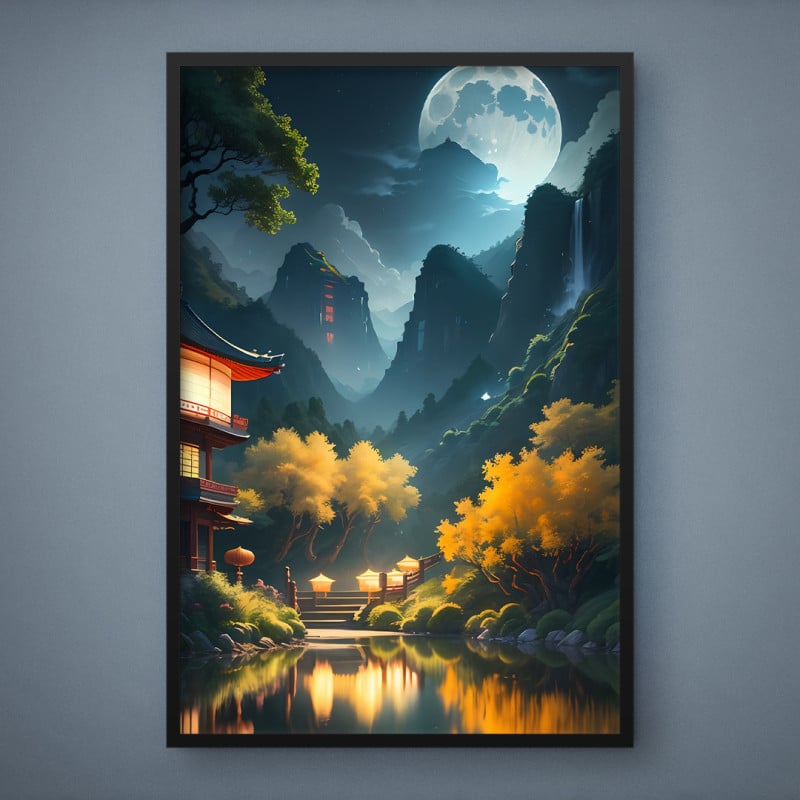 Quadro Decorativo Noite Oriental