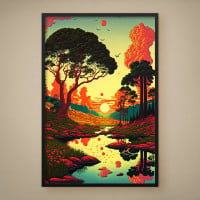 Quadro Decorativo Paisagem Retô