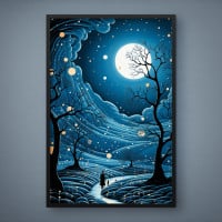 Quadro Decorativo Noite Mágica