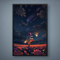 Quadro Decorativo Estrelas Cadentes