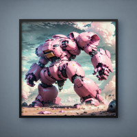 Quadro Decorativo Mega Robô