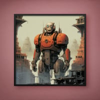 Quadro Decorativo Little Bot