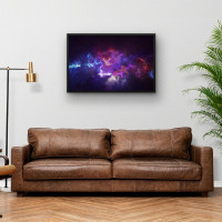 Quadro Decorativo Nebulosas Coloridas III