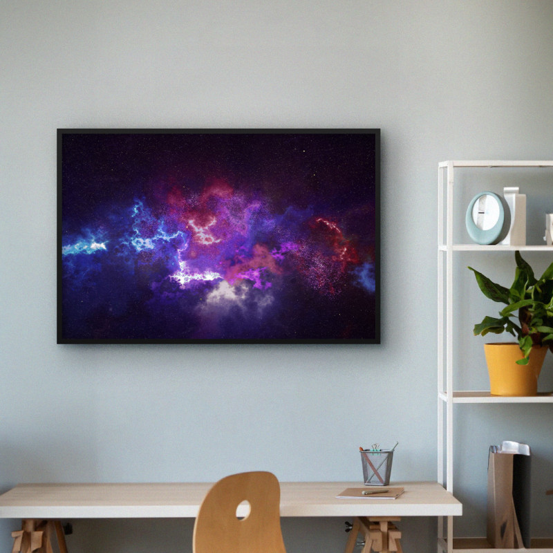 Quadro Decorativo Nebulosas Coloridas III