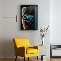 Quadro Decorativo Abstrato Sound Wave