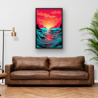 Quadro Decorativo Abstrato Strong Waves