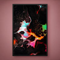 Quadro Decorativo Abstrato Geoart Dark