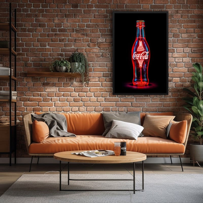 Quadro Decorativo Coca-cola Neon