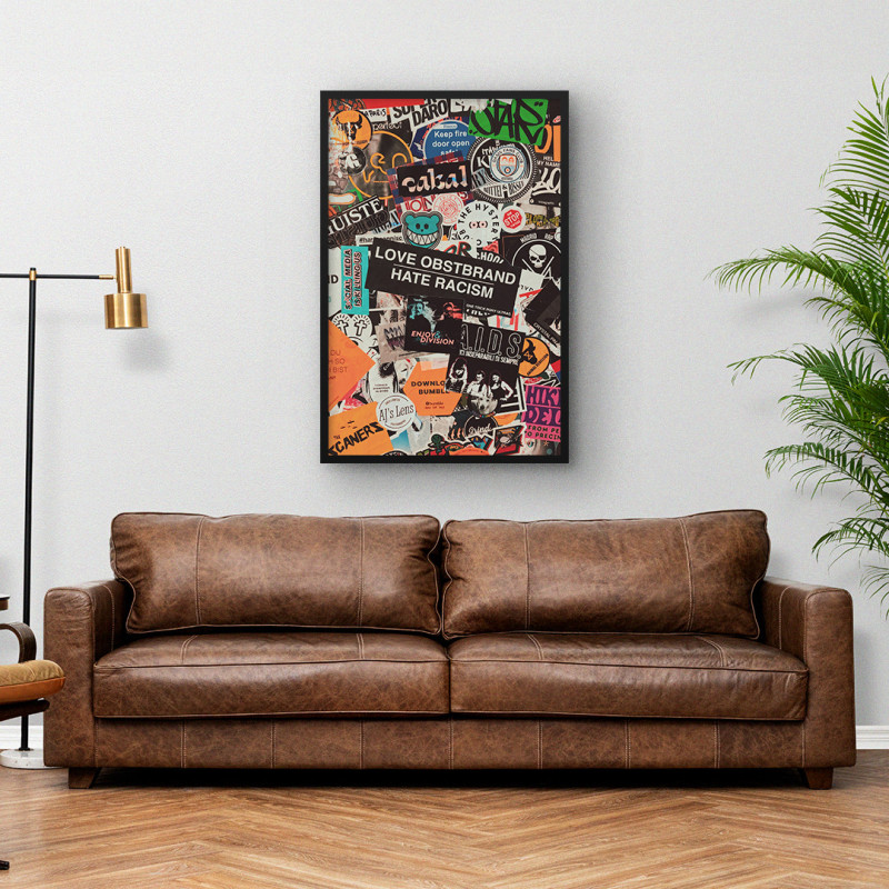 Quadro Decorativo Colagem Pop