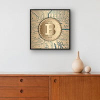 Quadro Decorativo Bitcoin