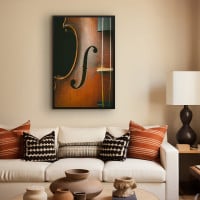 Quadro Decorativo Close no Violino